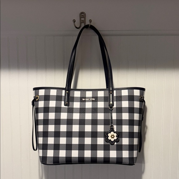Michael Kors Handbags - Michael Kors Black & White Checkered Gingham Tote